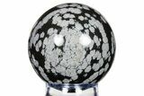 Polished Snowflake Obsidian Sphere - Utah #279666-1